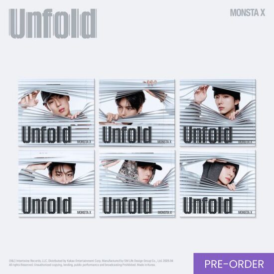 {PRE-ORDER} MONSTA X - English Album [Unfold] (Digipack Ver.)